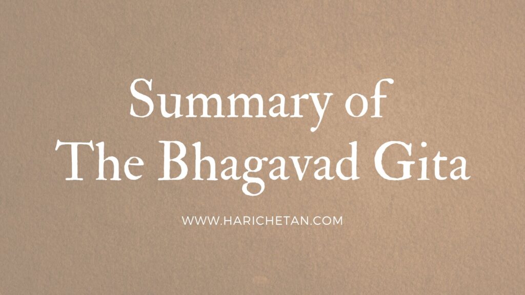 Summary of the Bhagavad Gita