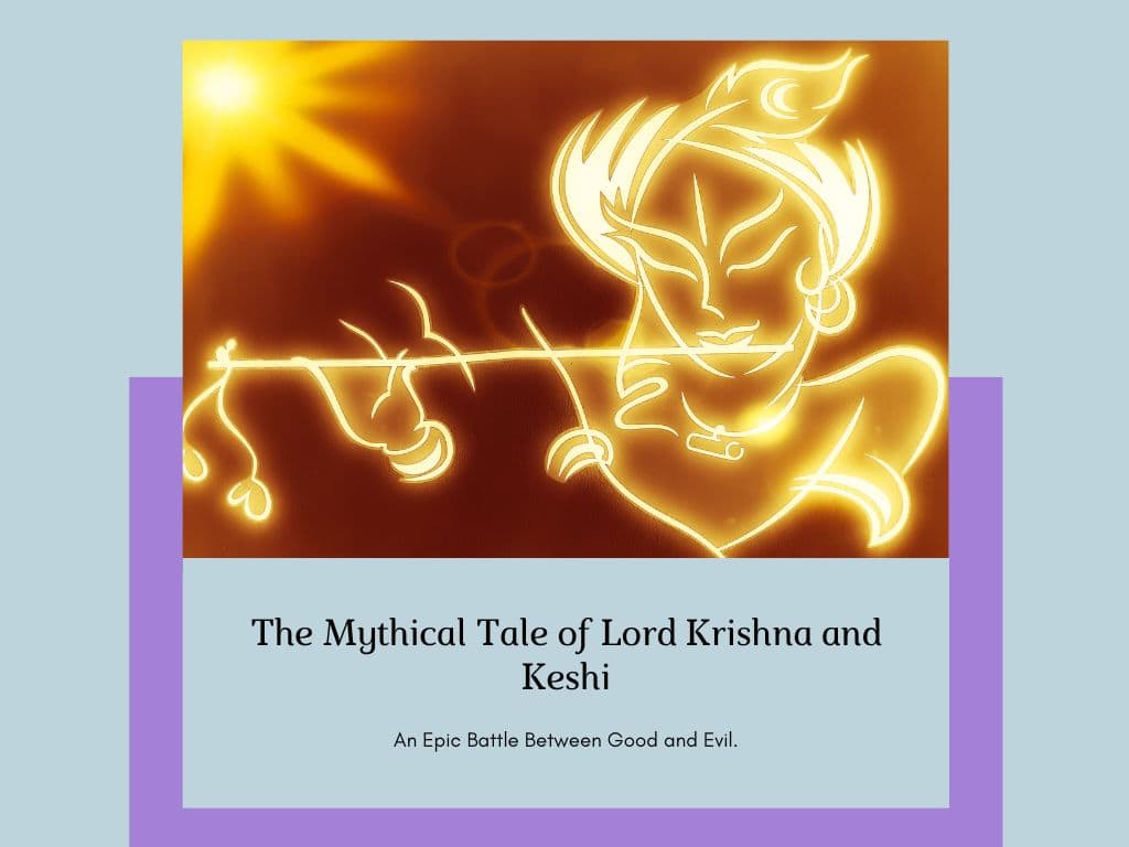 Lord Krishna’s Leela with Keshi, the Horse Demon